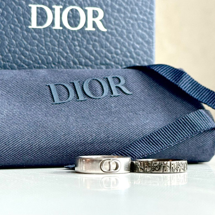 (S)24FW 디올 반지 남성용 Dior Oblique 반지 세트 이미지