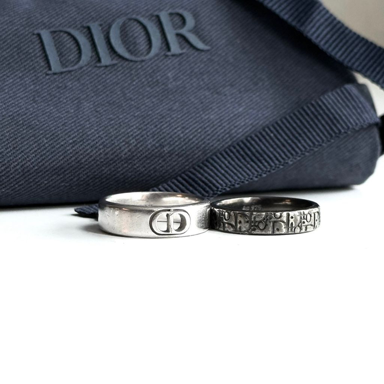 (S)24FW 디올 반지 남성용 Dior Oblique 반지 세트 이미지