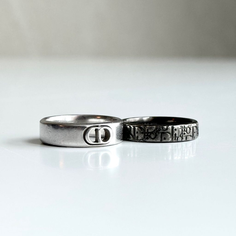 (S)24FW 디올 반지 남성용 Dior Oblique 반지 세트 이미지