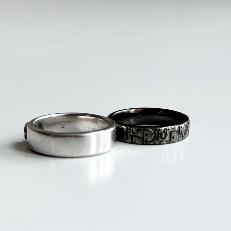 (S)24FW 디올 반지 남성용 Dior Oblique 반지 세트 이미지