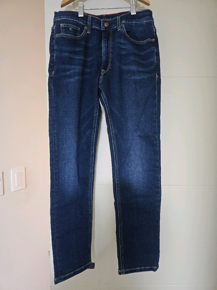 타미힐피거 키즈 새상품 바지 네이비,청바지 이미지