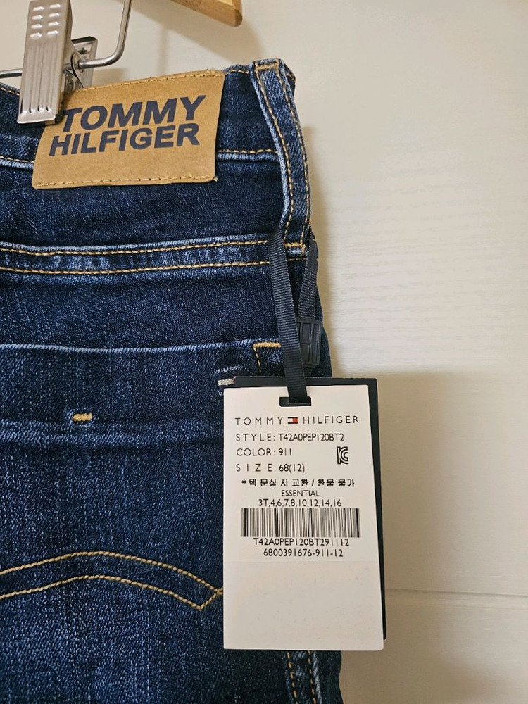 타미힐피거 키즈 새상품 바지 네이비,청바지 이미지