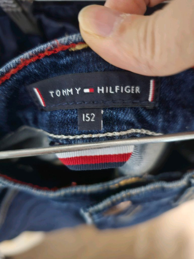 타미힐피거 키즈 새상품 바지 네이비,청바지 이미지