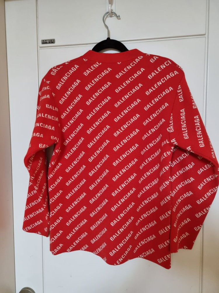 (정품 새상품)발렌시아가 로고 가디건 L*더현대구입*--1