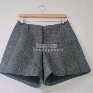 한섬타임 울체크 반바지(허리26)