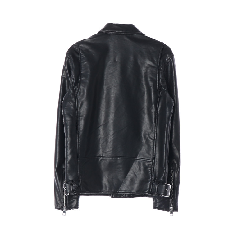 [S]자라 블랙 에코레더 라이더 바이커 자켓 가죽재킷 이미지