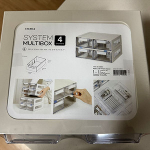 시스맥스 시스템 멀티박스 L 4단 3개 일괄