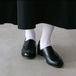 (새상품) 하루타 70주년기념 스포크 윙팁 로퍼 블랙 사이즈25(245~250)