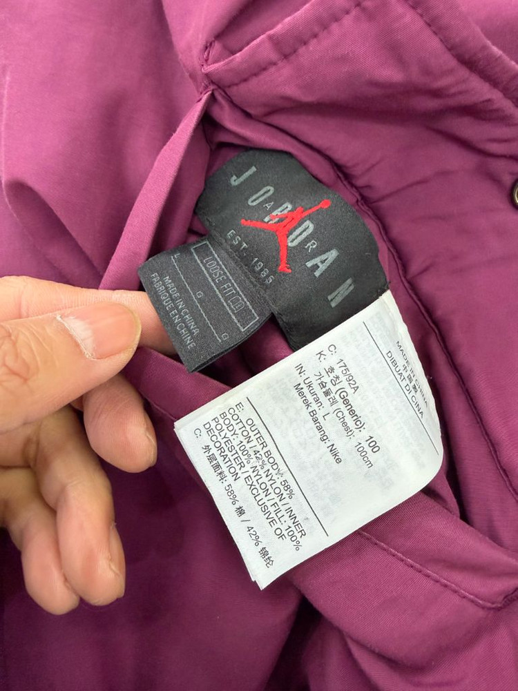 정품) 나이키 조던 남성 리버시블 양면 퀼팅 패딩 자켓 L 이미지