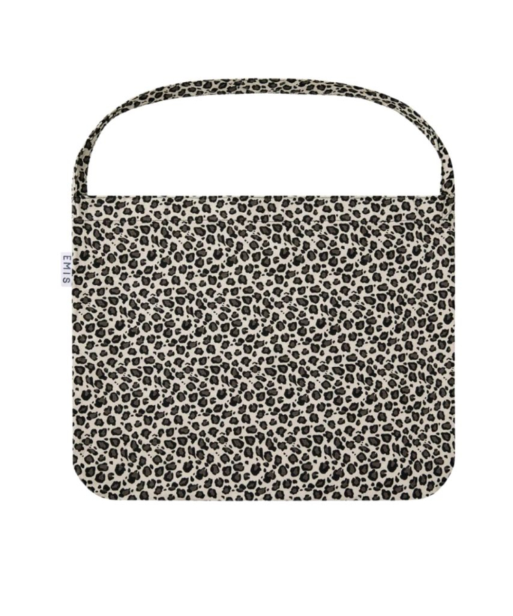 Emis 이미스 화이트 레오파드 코듀로이 에코백 EMIS LEOPARD CORDUROY ECO BAG--1