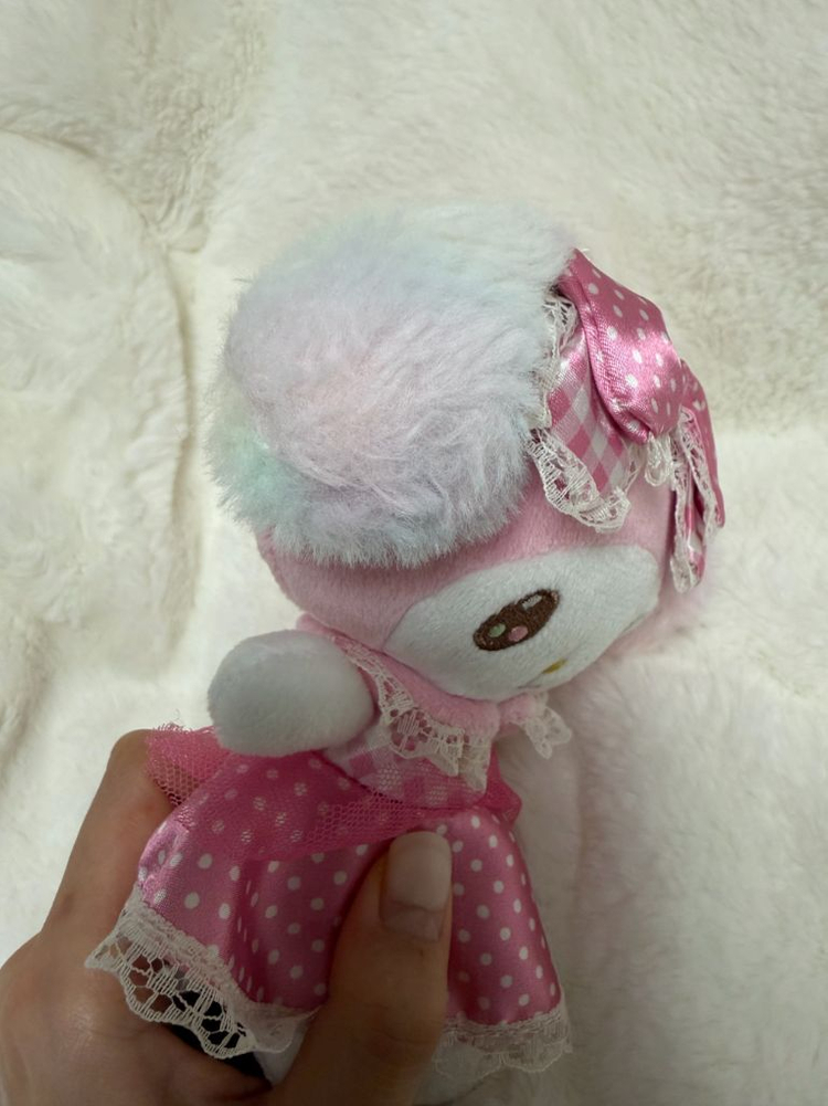 산리오 리본공주 마이멜로디 마스코트 키링 인형 이미지