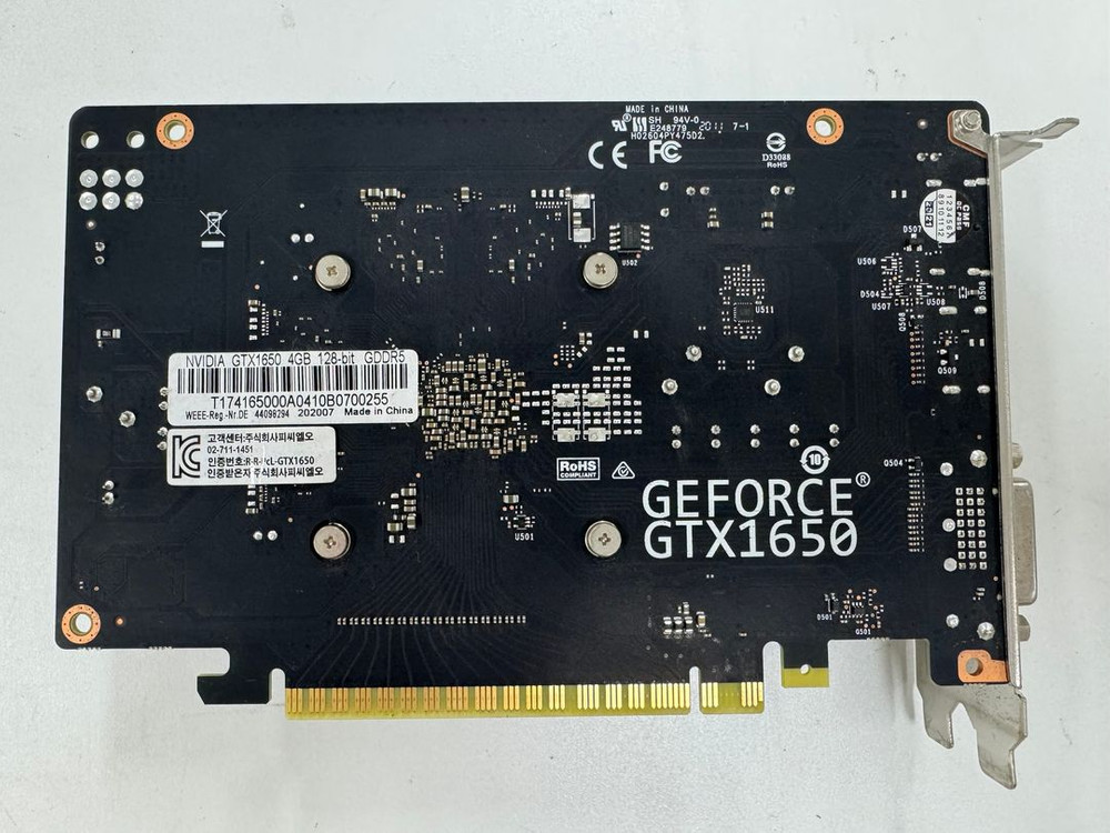 NVIDIA GeForce GTX 1650 4GB 그래픽카드 이미지