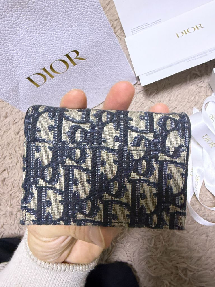 디올 오블리크 새들 여성카드지갑 이미지