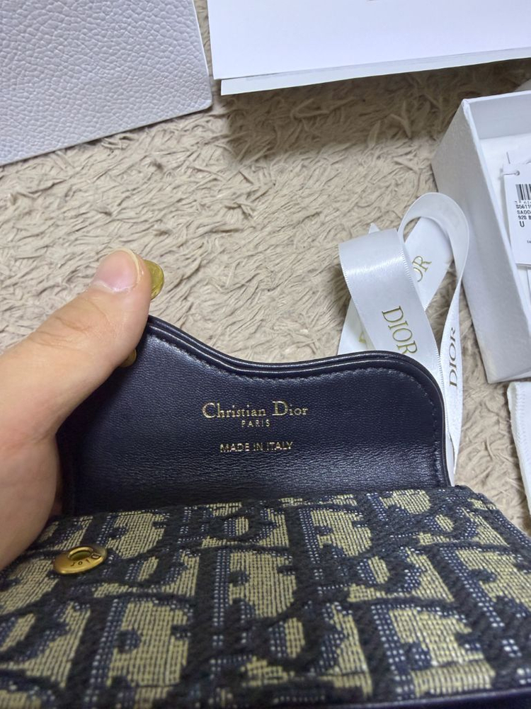 디올 오블리크 새들 여성카드지갑 이미지