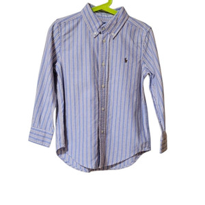 폴로 랄프로렌 키즈 스트라이프 셔츠 5Y