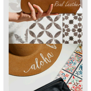 브라운 소가죽 미니 크로스백