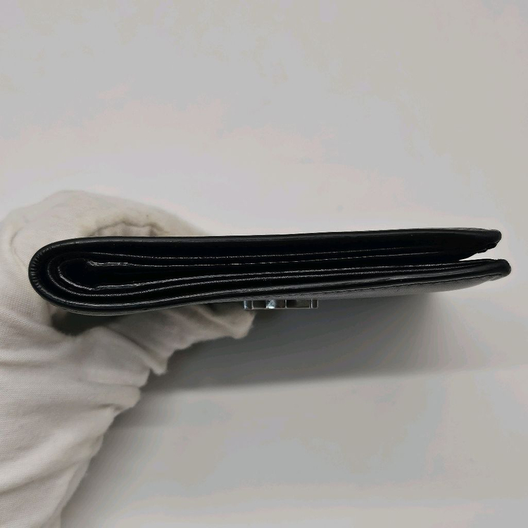 정품 입생로랑 은장 로고 남성 반지갑--5