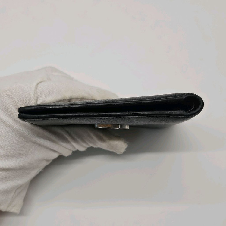 정품 입생로랑 은장 로고 남성 반지갑--6