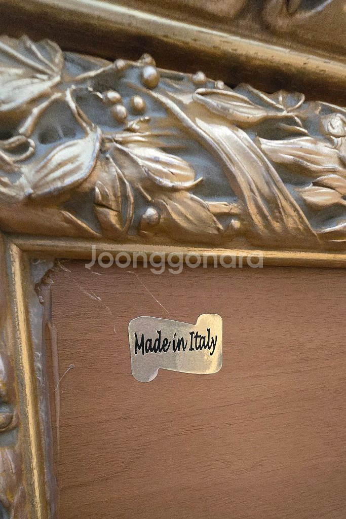 이태리 앤틱 금당 장식장--5