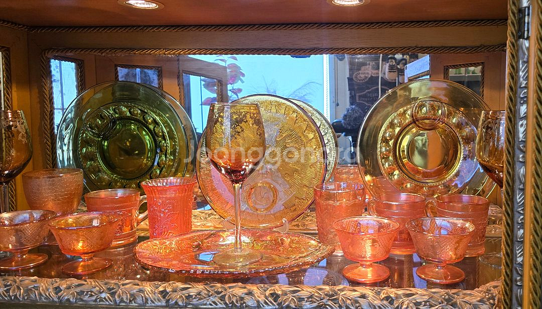 이태리 앤틱 금당 장식장--6