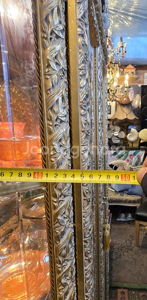 이태리 앤틱 금당 장식장--7