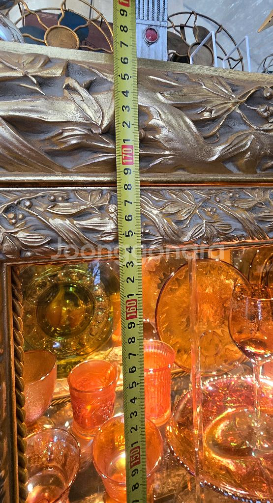 이태리 앤틱 금당 장식장--9