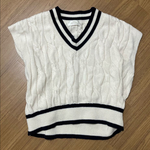 니트조끼 아이보리