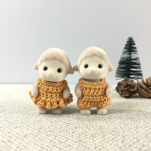 [실바니안 뜨개옷] 오렌지 원피스/오렌지 바지 이미지