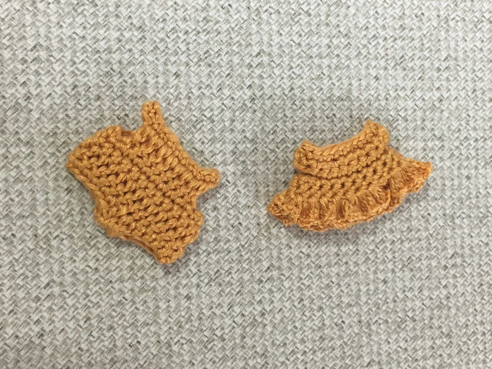 [실바니안 뜨개옷] 오렌지 원피스/오렌지 바지 이미지