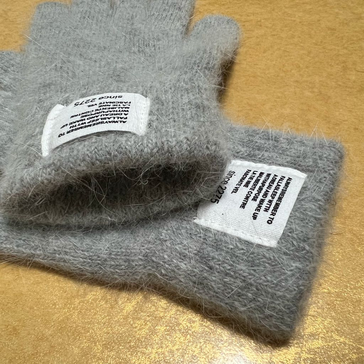 since 2275 앙고라 장갑 (그레이) 새상품--1