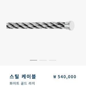 프레드케이블 프레드팔찌 라지 스틸실버 14호 스트랩