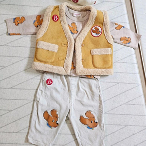 베베드피노 100 (모자.티셔츠.바지.쪼끼 4종 일괄)