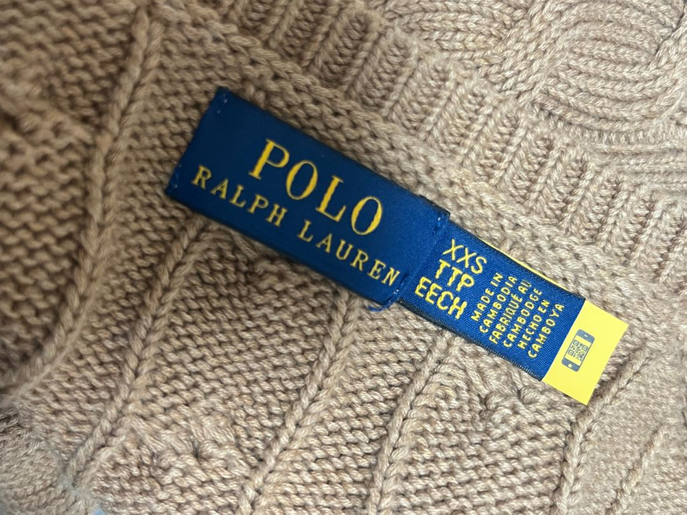 폴로 Polo 케이블 니트 코튼 꽈배기 가디건--2