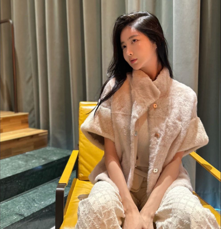 헤이에스 리얼 팔로미노 밍크 트리밍 시어링 자켓--1