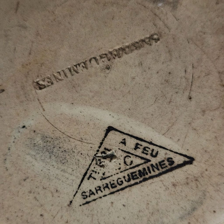 앤틱프랑스접시 프랑스라이언팟 라이언볼 빈티지라이언볼 프렌치 사르규민 튜린--4