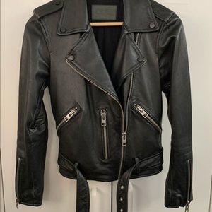 올세인츠 양가죽 라이더자켓