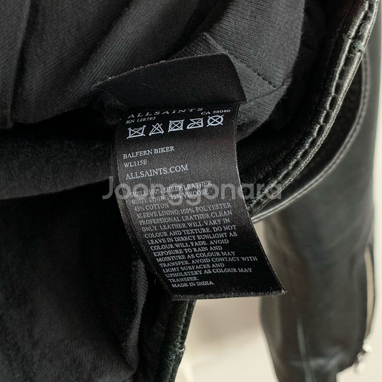 올세인츠 양가죽 라이더자켓--5