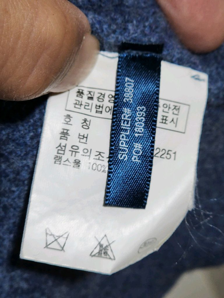 (L) 랄프로렌 폴로 램스울 니트 브이넥 스웨터 이미지