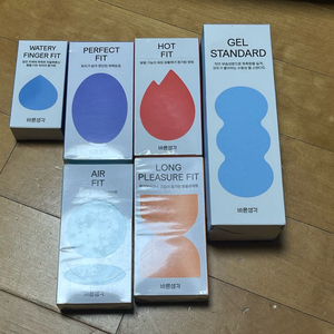 바른생각 콘돔 4종(42개), 젤 스탠다드, 워터리 핑거핏