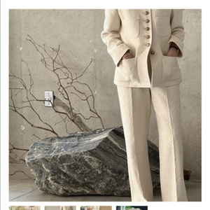 아뜰리에드쎄모먼 트위드 자켓 36