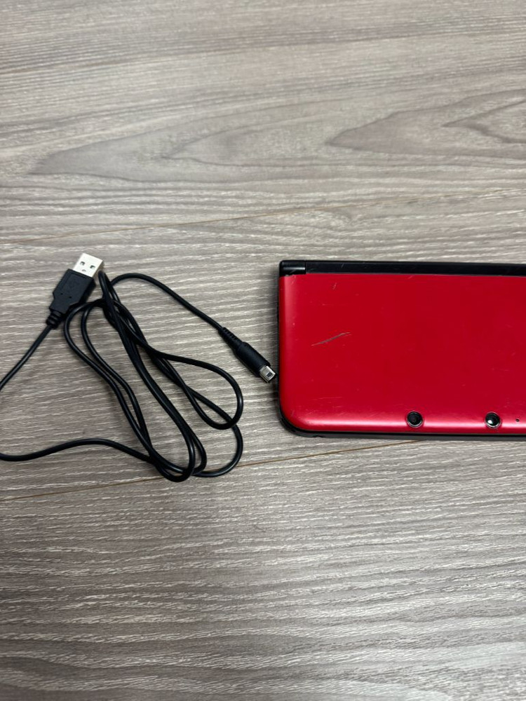 닌텐도 3DS XL 레드 포켓몬칩, 호환 충전케이블 포함--5