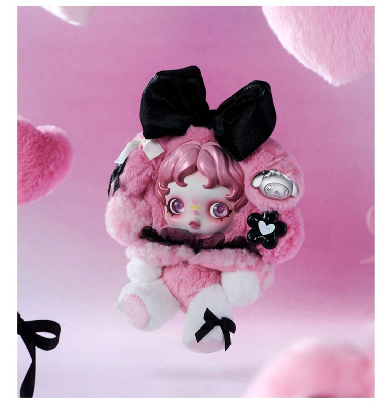 스컬판다 마이멜로디 콜라보 키링 인형 팝마트 마멜 MY MELODY 이미지