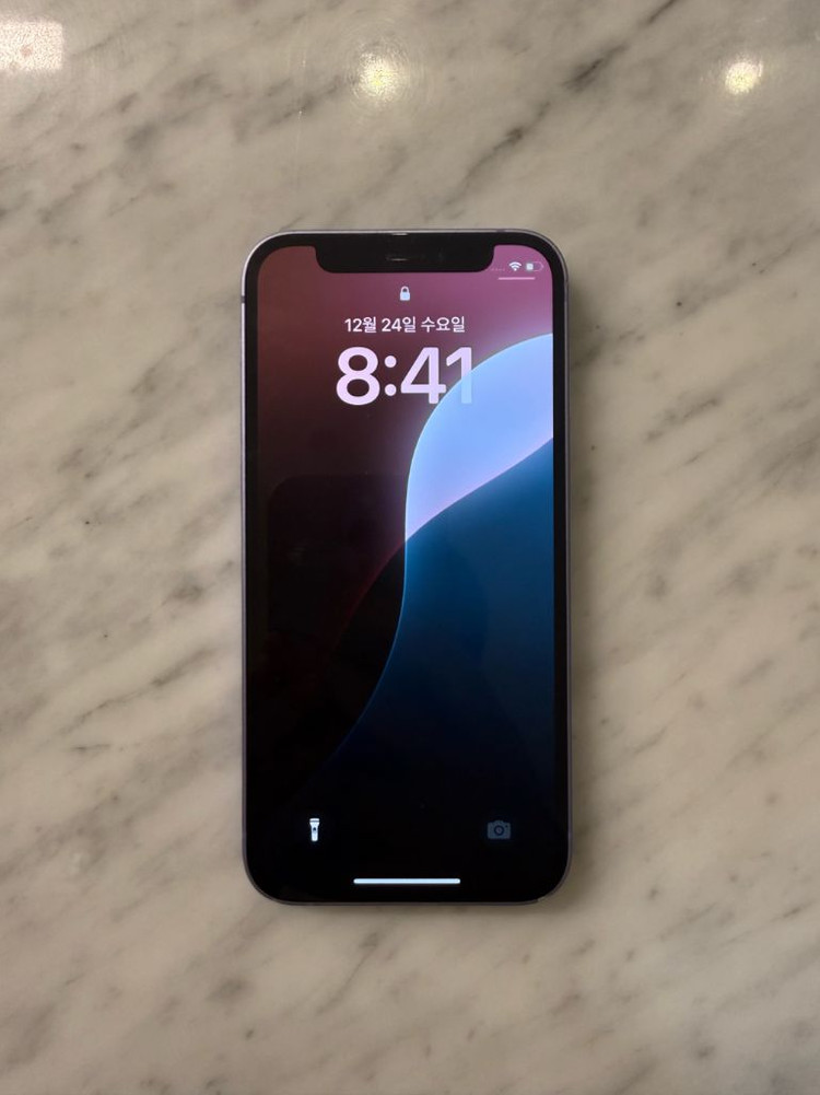 아이폰 12미니 퍼플 128GB 100%--1