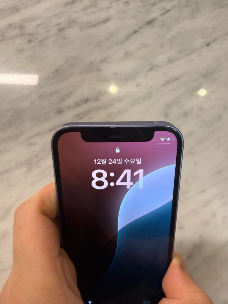 아이폰 12미니 퍼플 128GB 100%--2