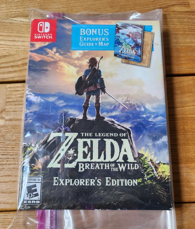 [미개봉]닌텐도스위치 젤다의 전설 야생의 숨결 익스플로러즈 에디션--1