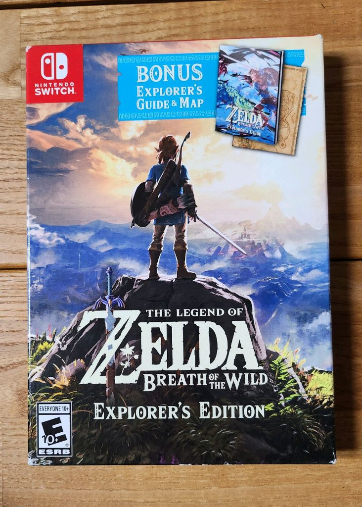 [미개봉]닌텐도스위치 젤다의 전설 야생의 숨결 익스플로러즈 에디션--2