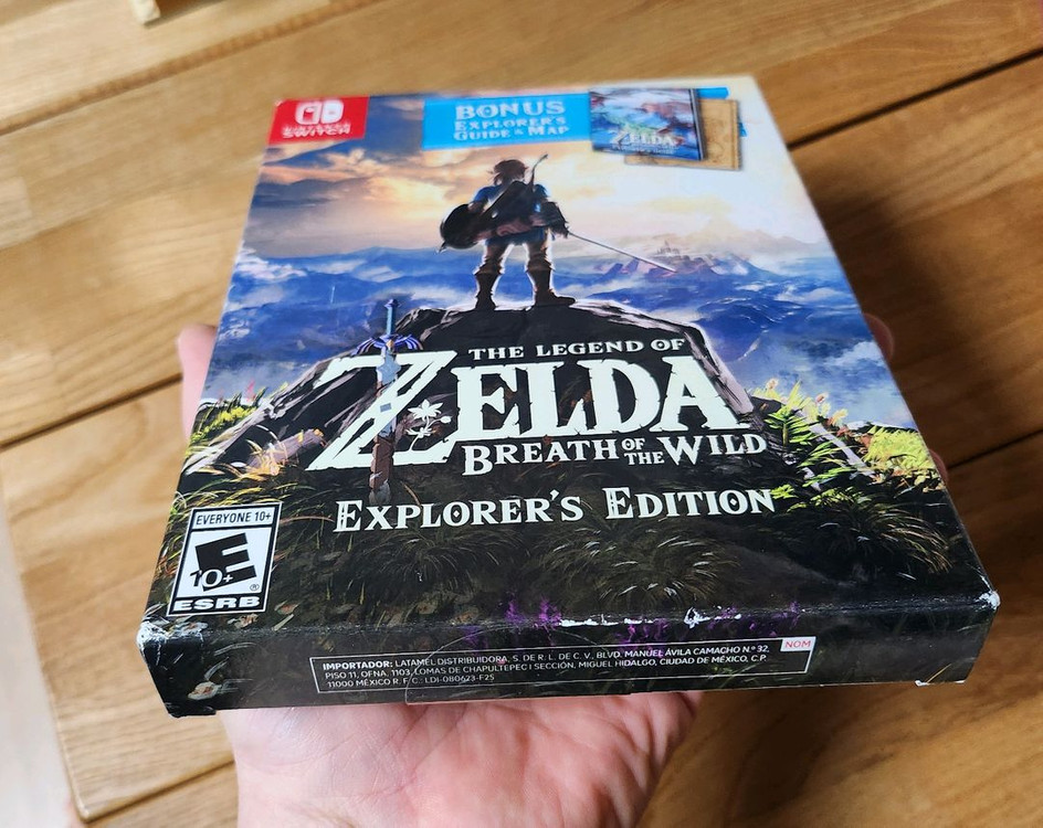 [미개봉]닌텐도스위치 젤다의 전설 야생의 숨결 익스플로러즈 에디션--4
