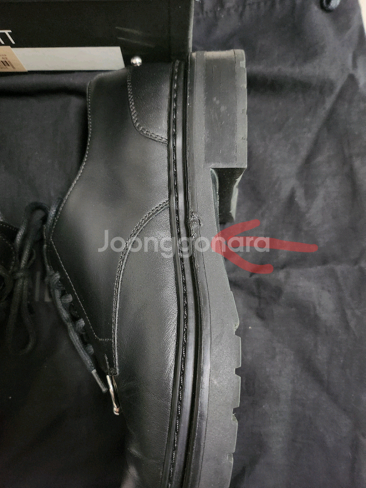 닐바렛 피어싱 더비 42사이즈 블랙 (2회착용중고)--3