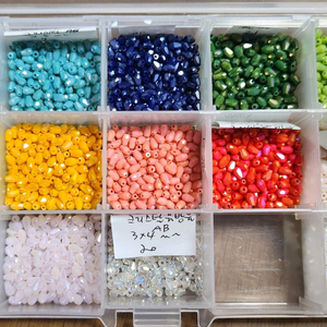 비즈공예 비즈재료 키링재료 스트랩재료 크리스탈물방울