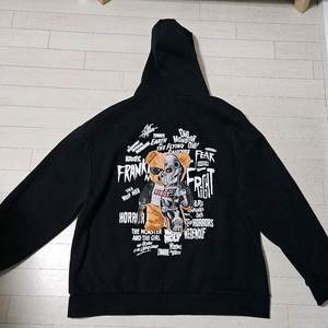 [XL]남성-기모 후드티(블랙)